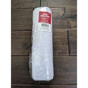 10.5" X 15ft Speckled Deco Mesh White Glitter Ribbon Wreath Craft Diy New